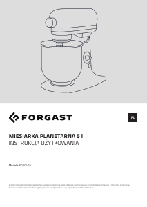 Instrukcja Forgast FG10405 Mikser