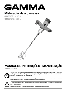 Manual Gamma G1963/BR1 Misturador