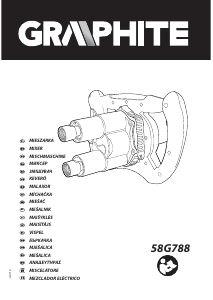 Használati útmutató Graphite 58G788 Betonkeverő