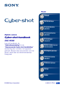 Handleiding Sony Cyber-shot DSC-W300 Digitale camera