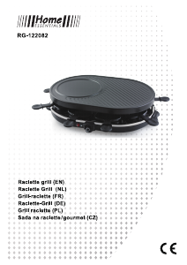 Manual Home Essentials RG-122082 Raclette Grill