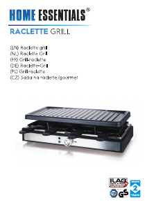 Mode d’emploi Home Essentials RG-124722 Gril raclette