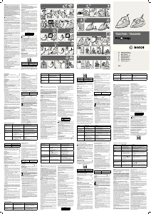 Manual de uso Bosch TDA7650 Plancha