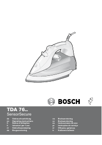 Mode d’emploi Bosch TDA7658 Fer à repasser