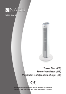 Manual NABO VTU 7445 Fan
