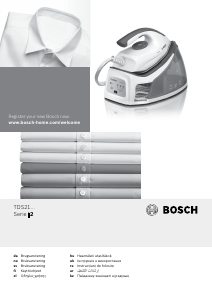 Manual Bosch TDS2110GB Fier de călcat