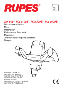 Mode d’emploi Rupes MX 800 Mélangeur à ciment