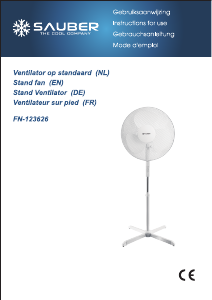 Mode d’emploi Sauber FN-123626 Ventilateur