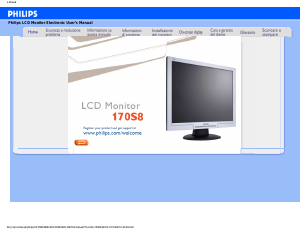 Manuale Philips 170S8FS Monitor LCD