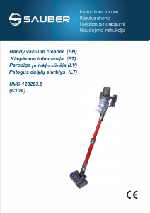 Rokasgrāmata Sauber UVC-123263.5 Putekļu sūcējs