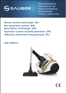 Mode d’emploi Sauber VCE-108278.3 Aspirateur