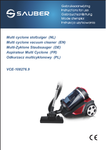 Mode d’emploi Sauber VCE-108276.9 Aspirateur