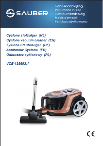 Mode d’emploi Sauber VCE-125693.1 Aspirateur