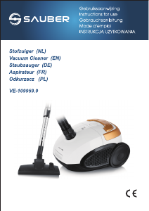 Mode d’emploi Sauber VE-109959.9 Aspirateur