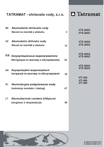 Руководство Tatramat VTS 400/3 Бойлер