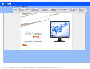 Manuale Philips 17S1SB Monitor LCD