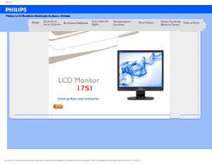 Kullanım kılavuzu Philips 17S1SB LCD ekran
