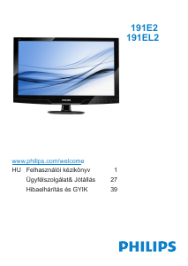 Használati útmutató Philips 191E2SB1 LCD-monitor
