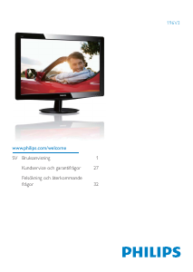 Bruksanvisning Philips 196V3SB27 LCD skärm
