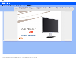 Manuál Philips 19B1CS LCD monitor