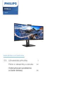 Manuál Philips 19B4L Brilliance LCD monitor