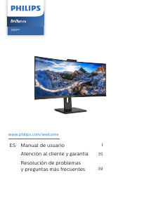 Manual de uso Philips 19B4L Brilliance Monitor de LCD