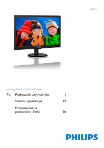Instrukcja Philips 203V5LSB2 Monitor LCD