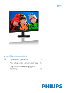 Priročnik Philips 203V5LSB2 LCD-zaslon