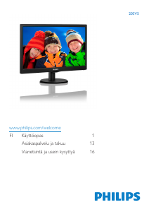 Käyttöohje Philips 203V5LSB2 Nestekidenäyttö