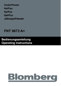 Manual Blomberg FNT 9673 Freezer