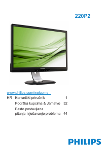 Priručnik Philips 220P2ES LCD zaslon