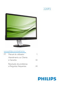 Manual Philips 220P2ES Monitor LCD