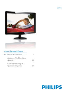 Mode d’emploi Philips 220V3SB Moniteur LCD