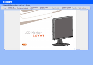 Kullanım kılavuzu Philips 220VW8FB LCD ekran