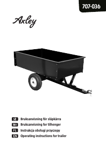 Bruksanvisning Axley 707-036 Släpvagn