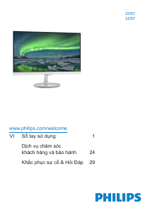 Hướng dẫn sử dụng Philips 237E7QDSB Màn hình LCD