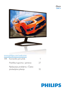 Priručnik Philips 238C4QHSN LCD zaslon