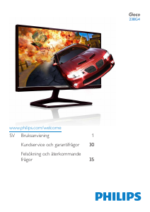 Bruksanvisning Philips 238G4DHSD LCD skärm
