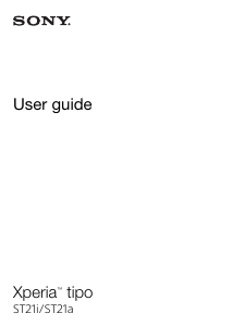 Handleiding Sony Xperia tipo Mobiele telefoon