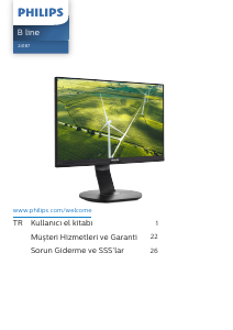 Kullanım kılavuzu Philips 241B7QGJEB LCD ekran