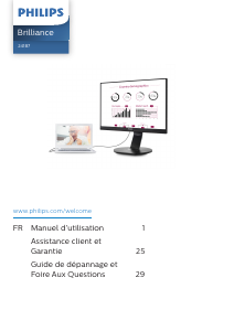 Mode d’emploi Philips 241B7QUPBEB Moniteur LCD