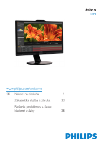 Návod Philips 241P6VPJKEB LCD monitor