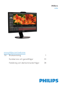 Bruksanvisning Philips 241P6VPJKEB LCD skärm