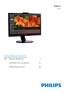 Brugsanvisning Philips 241P6VPJKEB LCD-skærm