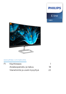 Käyttöohje Philips 248E9QHSB Nestekidenäyttö