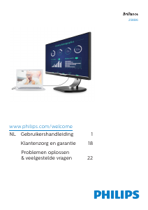 Handleiding Philips 258B6QUEB LCD monitor