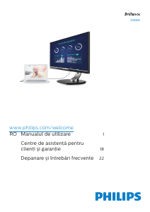 Manual Philips 258B6QUEB Monitor LCD