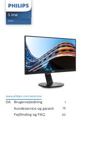 Brugsanvisning Philips 271S7QJMB LCD-skærm