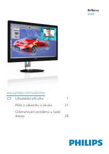 Manuál Philips 272P4QPJKEB LCD monitor