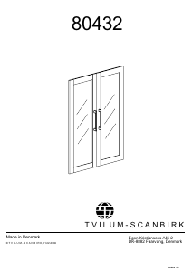 Εγχειρίδιο Tvilum 80432 Πόρτα ντουλάπας